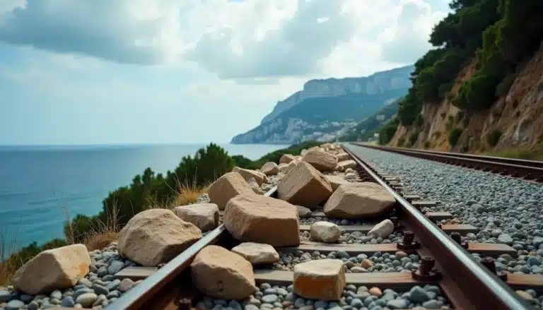 Chutes de Pierres : Circulation Ferroviaire Monaco-Nice Suspendue pour Sécurité