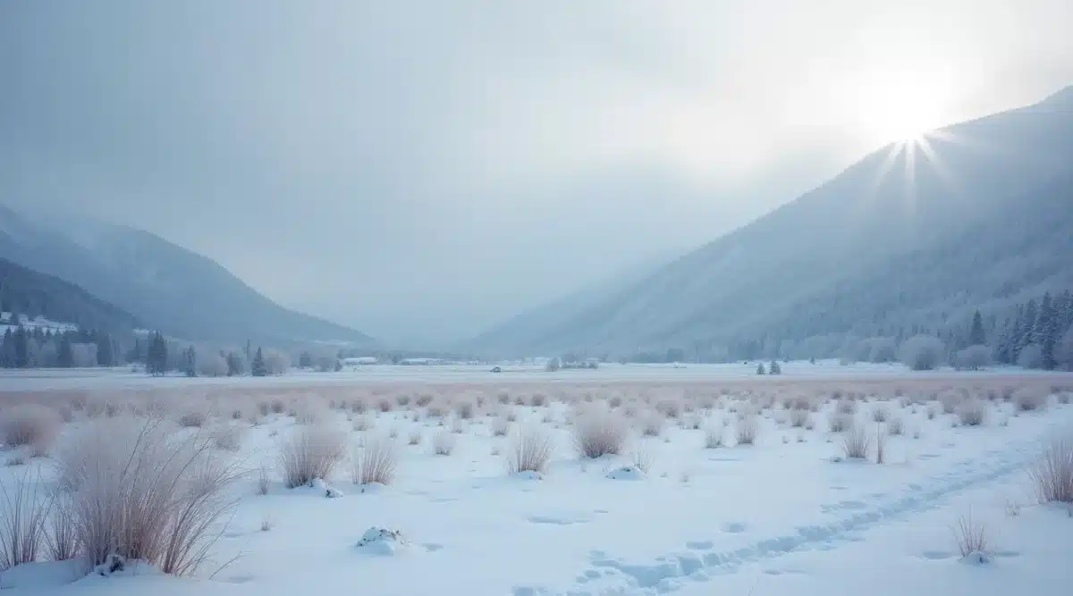 paysage hivernal france