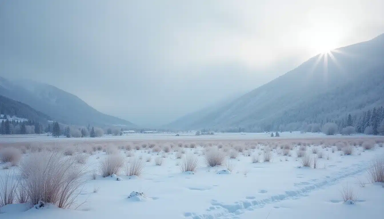 paysage hivernal france