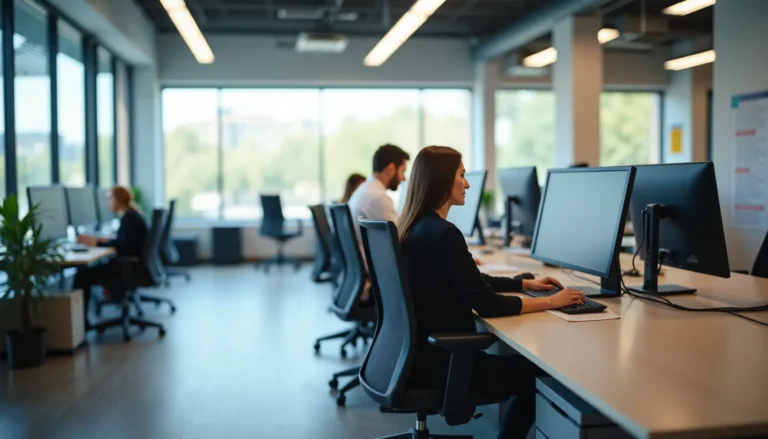 bureau ergonomique moderne