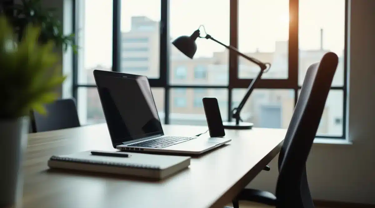 bureau moderne teletravail