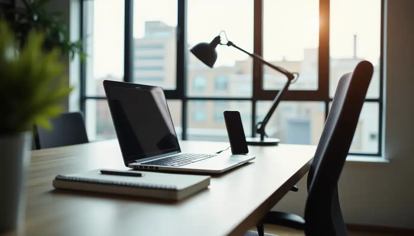 bureau moderne teletravail