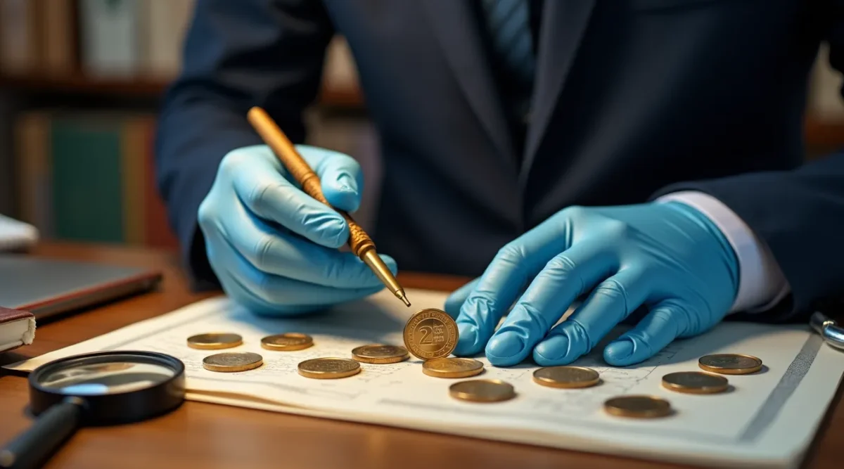 numismate examine pieces euro