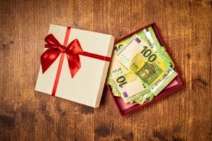 cadeau argent noel euros