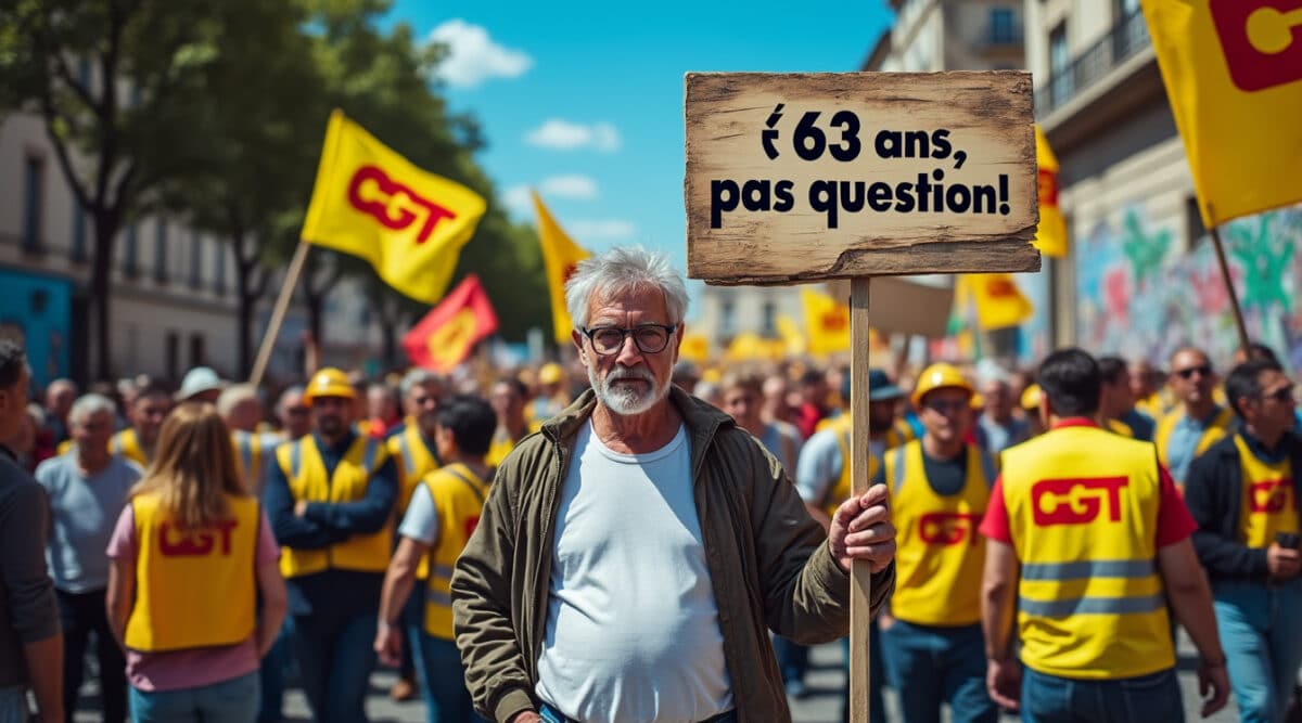 à 63 ans, la cgt s'oppose fermement à l'allongement de l'âge de la retraite. l'organisation syndicale appelle à une réforme des retraites équitable, visant à garantir des conditions dignes pour tous les travailleurs. découvrez les enjeux et revendications de la cgt pour un système de retraite juste.