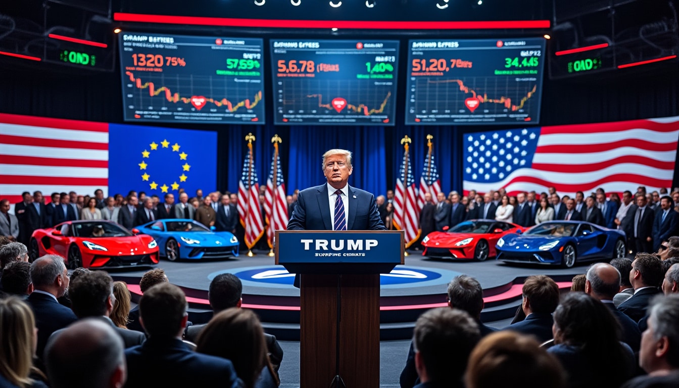 découvrez comment donald trump ravive les tensions commerciales avec l'europe. dans cet article, nous analysons les nouvelles surtaxes prévues sur les produits européens et leurs potentielles répercussions sur le commerce international.